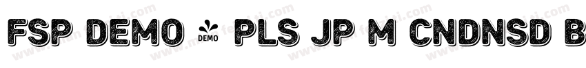 FSP DEMO - Pls JP M Cndnsd Blck字体转换